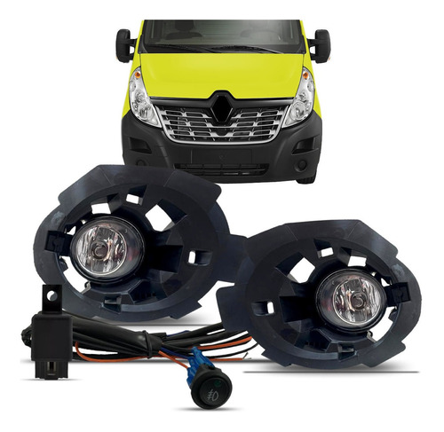 Kit Farol De Milha Renault Master 2012 + 4 Brindes