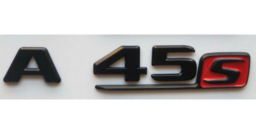 Emblema A45s Mercedes Benz  Preto Brilhante Pronta Entrega