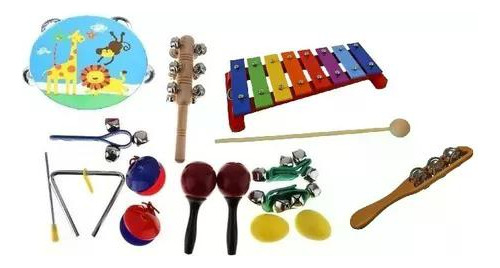 Set De 10 Instrumentos Infantil Estimulación Temprana