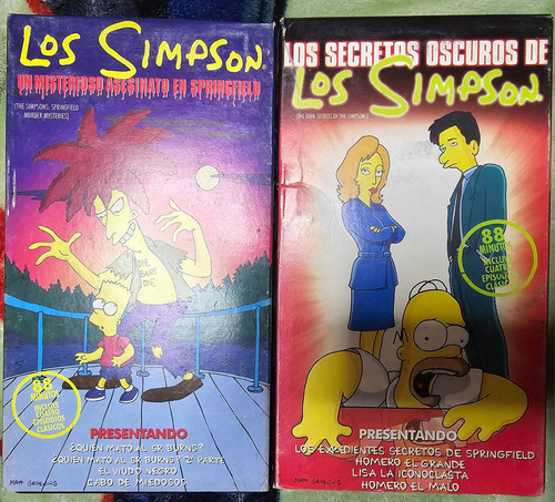 Los Simpsons Pack Doble Vhs Vintage