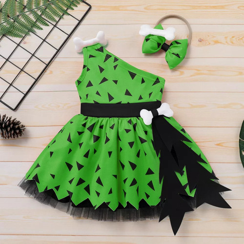 Disfraz De Picapiedra Para Bebés Y Niñas, Cuevas, Cosplay De