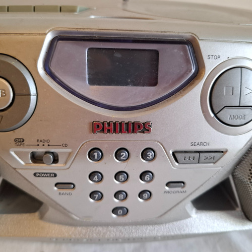 Pasacassette Equipo De Música Philips (no Anda Cd Ni Caset) Plateado (Usado)
