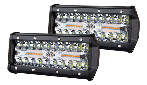 Kit X2 Barra Led Max Recta 120w Auto 4x4 Calidad