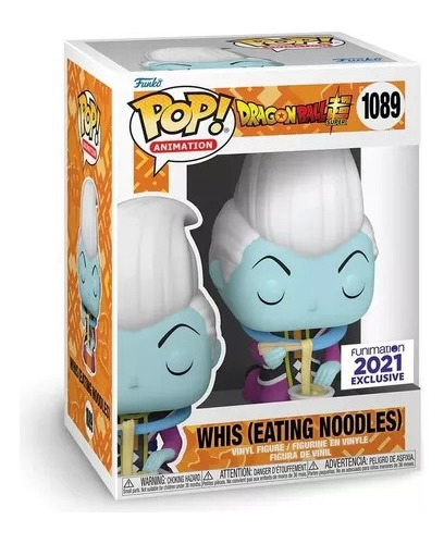 Funko Pop Whis Eating Noodles #1089 Funimation 2021 Dragon B