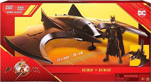 Dc Comics,the Flash Batwing 70cms Y Figura Batman 10 Cms New