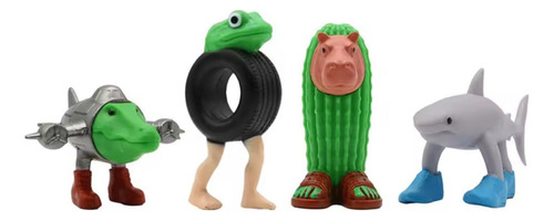 A Kit 8 Figuras De Plástico Tralalero Tralala Brainrot Tung