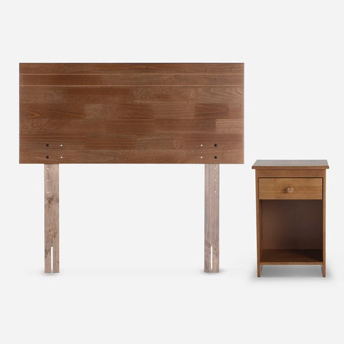 Bed Boxet Rosen Ergo T New 1,5 Plazas+muebles Tabor Caramelo