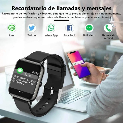 Imagen 2 de 10 de P22 Reloj Inteligente Smartwatch Ip67 Deporte Monitor Salud