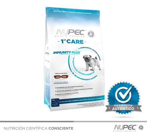 Imagen 1 de 4 de Alimento Nupec Nutrición First Care Cachorro 8kg