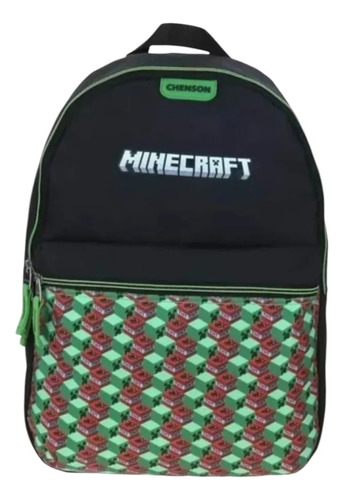 Kits Mochila Chenson Primaria Minecraft Lapicera Y Lonchera Negro Minecraft