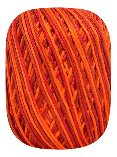 Barbante Barroco Premium Multicolor 6 Fios 200g Linha Crochê Cor Calêndula