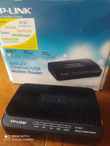 Imagen 1 de 2 de Tplink Adsl2 Td 8817