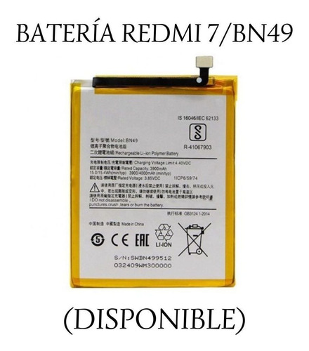 Batería Redmi 7 - Bn49.