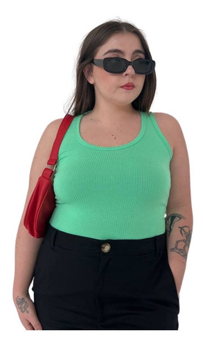 Imagen 1 de 2 de Musculosa Dama De Morley Jorgelina Arza Modelo Mecha