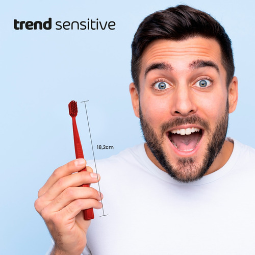 Kit Com 12 Escovas De Dentes Trend Sensitive 6240 Cerdas