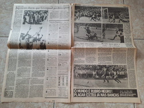 Jornal Do Brasil Flamengo Campeão Do Mundo 1981 (Usado)