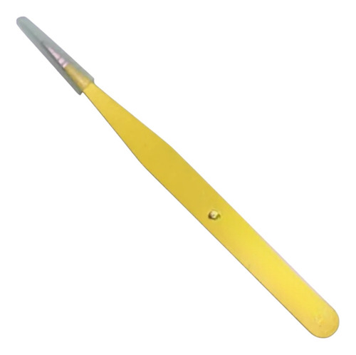 Pinza Recta Dorada Pestañas
