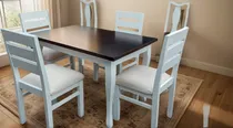 Comprar Juegos De Comedor Tapizados Living Comedor Madera
