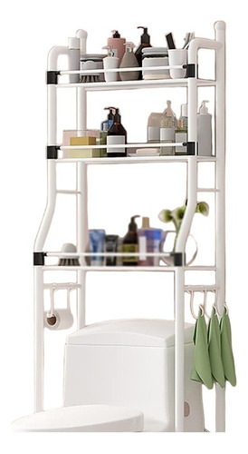 Estante Mueble Organizador Lavadora O Wc Rack Color Blanco