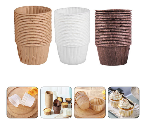 Vasos Para Tartas, Magdalenas Y Postres, 150 Unidades