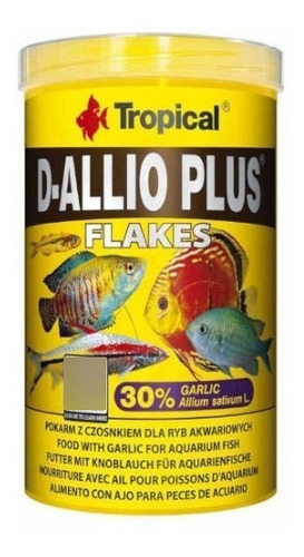 Tropical D-allio Plus Flakes 100ml Con 30% De Ajo Para Peces