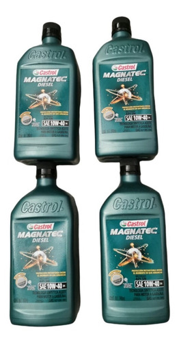 Aceite Castrol 10w/40 (4 Unidades De 946ml) Semi-sintetico