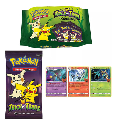 Pack X3 Sobres De Cartas Pokémon Coleccionables 