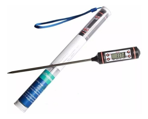 Imagen 2 de 2 de Termometro Digital 4 Botones Pinchacarne Cocina -50°c 300°c