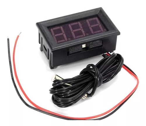 Termómetro Digital con alarma para vehículos, medidor de temperatura con  retroiluminación, accesorios electrónicos para coche 