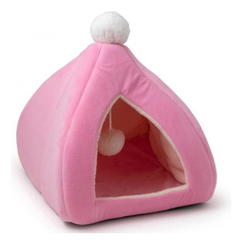 Casa Para Gato Ybe-074 Rosado 32x32x42cm Diseño: Iglú Yop