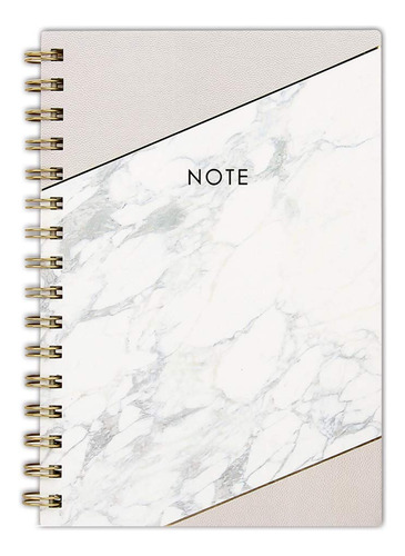 Sundream Cuaderno De Tapa Dura A5, Cuaderno Espiral De Mrmol