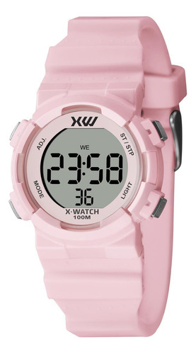 Relógio X-watch Feminino Xkppd099 Bxrx Infantil Digital
