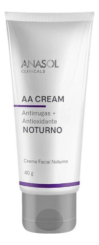 Anasol Aa Cream Anti-idade Facial Noturno 40g