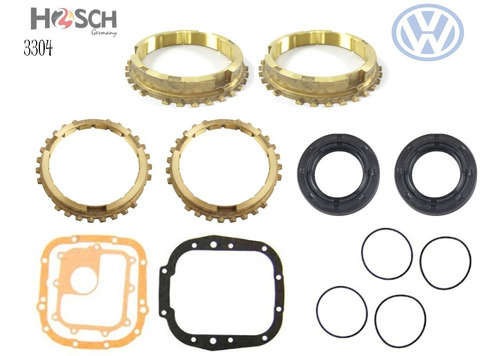 Kit 4 Bronces Retenes(anchos) Y Juntas Vw Combi 1.6, 1.8l