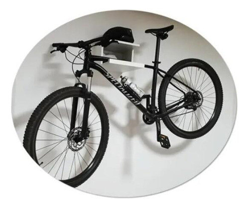 Soporte de bicicleta decorativo gris para colgar en la pared