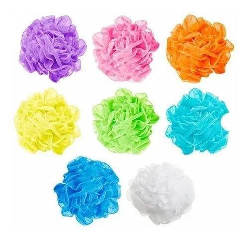 Pack De 10 Esponjas Para Ducha Baño Cuerpo Variedad Colores