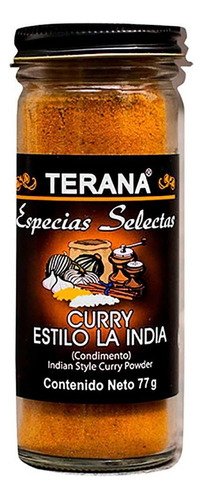 Curry Terana Estilo La India 77g