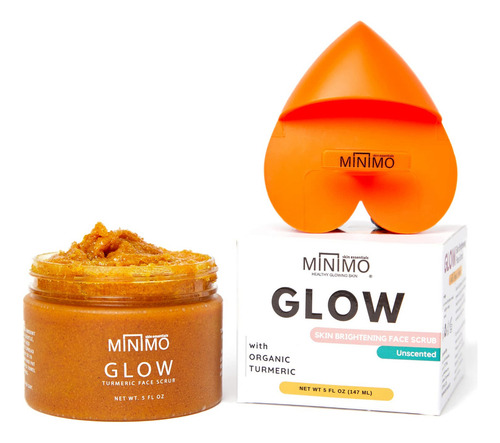 Minuow Glow Curmeric Face Scrub Para Una Piel Radiante Brill