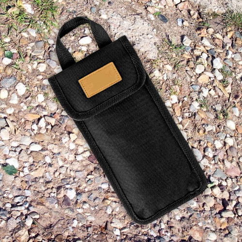 Contenedor De Clavijas Para Acampar, Bolsa Negro 22cmx12.5cm