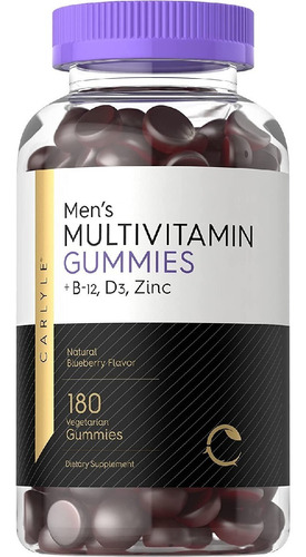 Multivitaminas Para Hombre Carlyle 180 Gomitas Vegetarianas