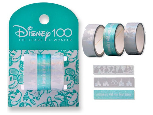 Mooving Washi Tape Disney 100 X 3 Unidades