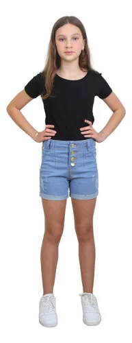 Short jeans infantil feminino atacado hot sale