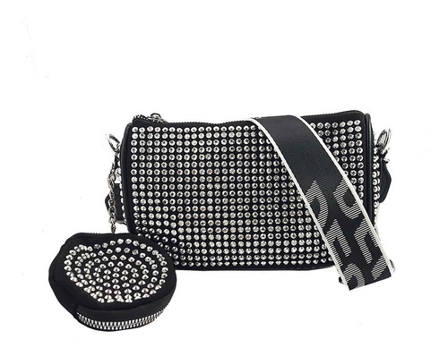 Cartera Con Strass Y Monedero