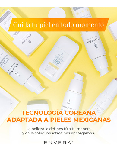Protector Solar Facial Envera 50ml Spf 50+ - Acabado Mate