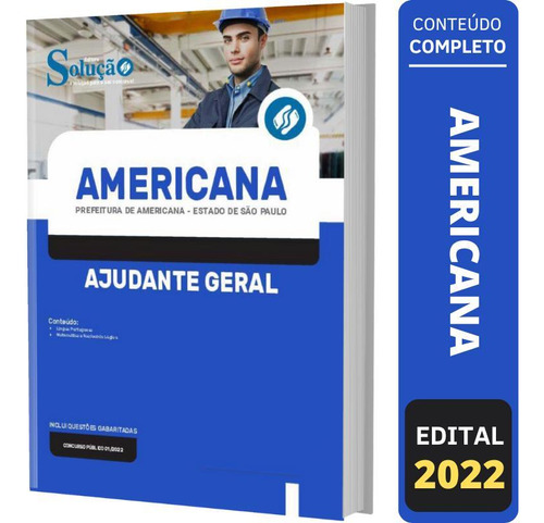 Apostila Concurso Americana Sp - Ajudante Geral