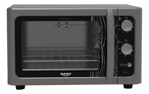 Forno de Bancada Elétrico Titanium com Grill Dourador Dako Supreme 44 Litros