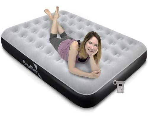 Enerplex Cama De Aire Para Acampar, Sin Fugas, Doble, Con Bo