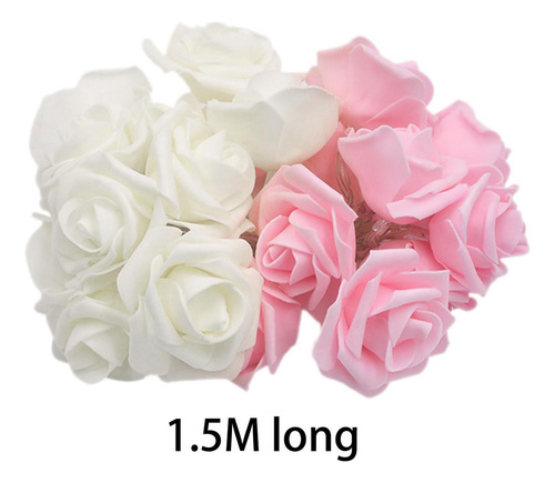 Luces De Hadas De Flores Rosas, 20 Led, Luces De Flores