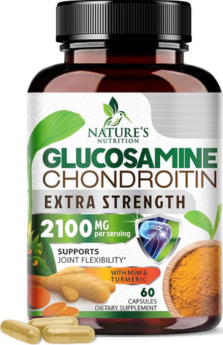 Nature's Nutrition | Glucosamine Chondroitin | 60 Capsules