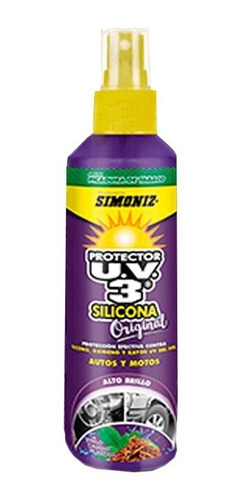 Silicona Uv3 Citrus 120ml Para Carro